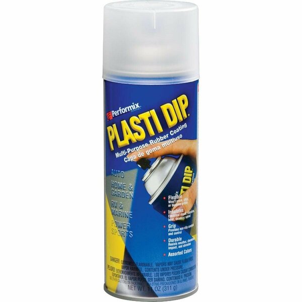 Performix Plasti Dip Clear 11 Oz. Aerosol Rubber Coating Rubber Coating Spray Paint 11209-6